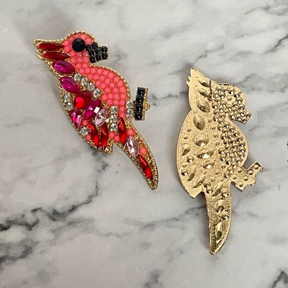 ZARA BIRD CRYSTAL EARRINGS - Picture 3 of 4